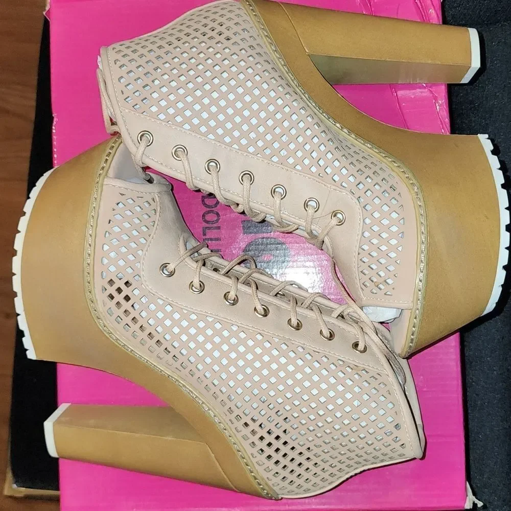 Dollhouse Component PeepToe  Bootie NWT